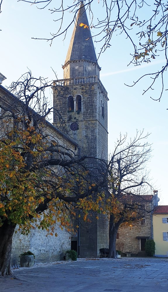 Slijedi nastavak obnove krova crkve i zvonika u Grožnjanu (Snimio Luka Jelavić)